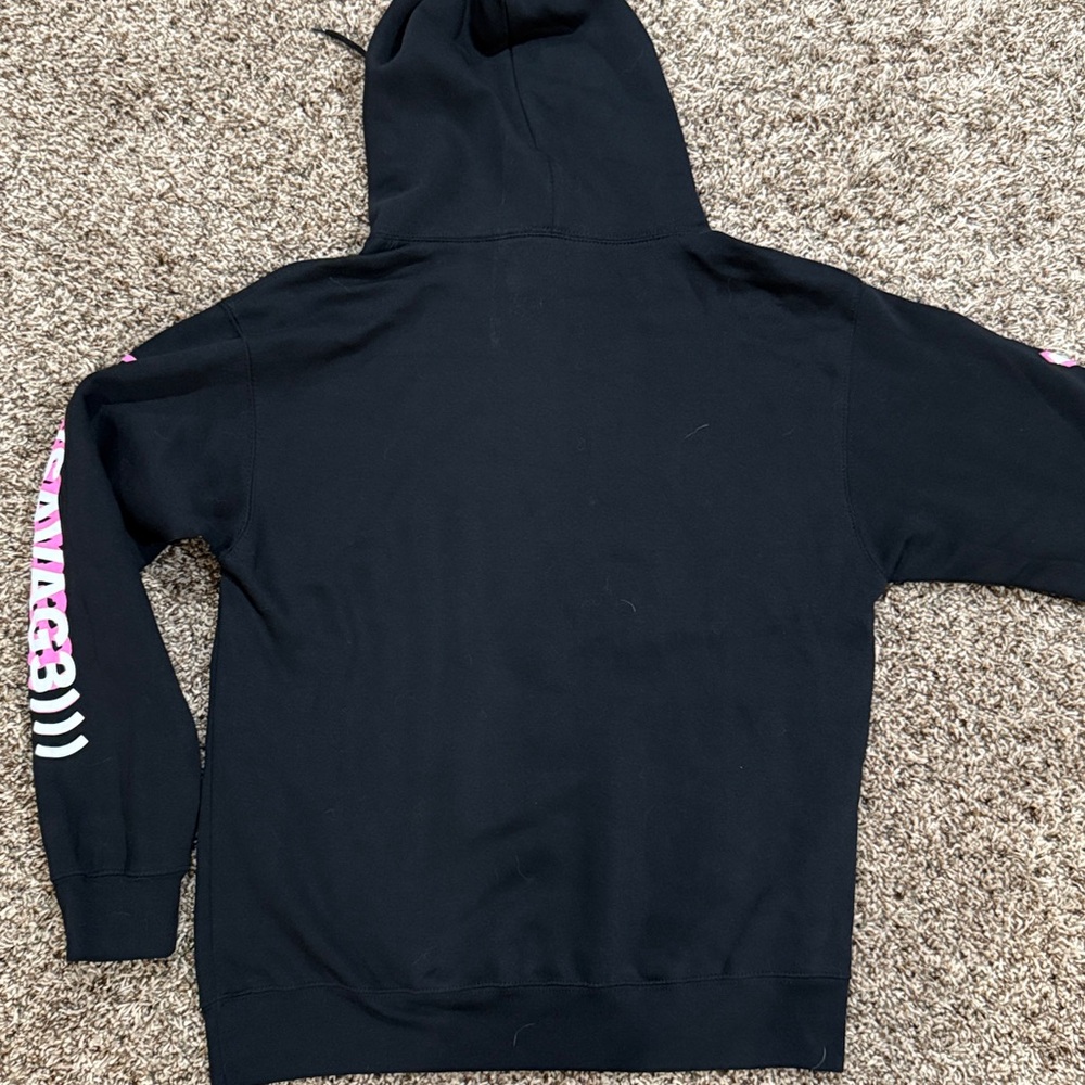 Fashion Nova Black Hoodie with Pink Accents - Picture 6 of 6